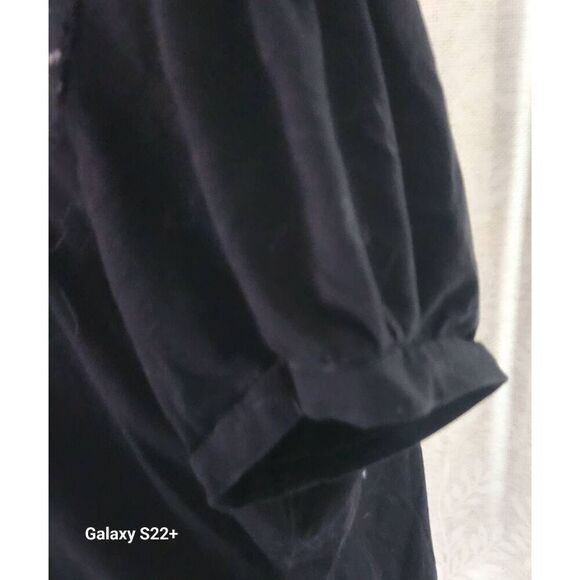 T35 a.n.a half button black lacy top - Picture 4 of 11
